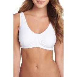 Amoena Soutien-Gorge Sans Armatures Ouvert Devant - Blanc en Coton