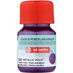 Art Creation Glass & Porcelain Opaque Bottle Metallic Violet 8203 30ml