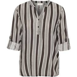 Kaffe Kahana Blouse - Brown/Chalk Stripe