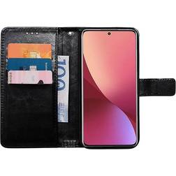 CaseOnline Wallet cover 3-kort Xiaomi 12 Pro Sort