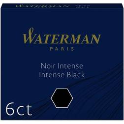 Waterman Waterman Fyldepen refill 6 stk Intense Black