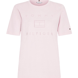 Tommy Hilfiger Metallic Flag T-shirt - Pastel Pink