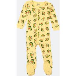 Leveret Baby Footed Food Print Pajamas