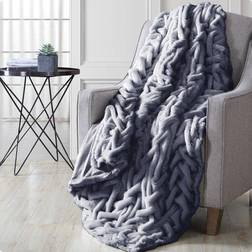 Modern Threads Braided Blankets Grey (152.4x127cm)