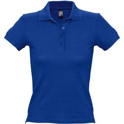 Sol's Women's People Pique Short Sleeve Cotton Polo Shirt - Royal Blue