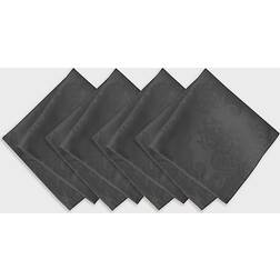 Elrene Home Fashions Barcelona Damask Servilleta de Tela Gris (43.18x43.18cm)