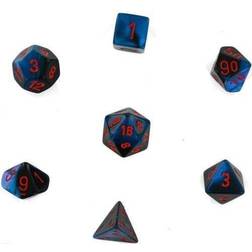 Chessex Gemini Black-Starlight/Red Polydice (7)