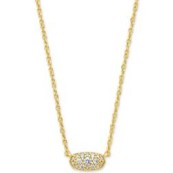 Kendra Scott Grayson Pendant Necklace - Gold/Transparent