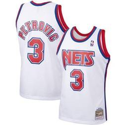 Men's Mitchell & Ness Drazen Petrovic New Jersey Nets 1992 Hardwood Classics Swingman Player Jersey