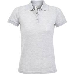 Sol's Women's Prime Pique Polo Shirt - Ash