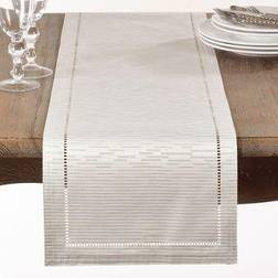 Saro Lifestyle Hemstitch Bordsduk Beige (137.16x33.02cm)
