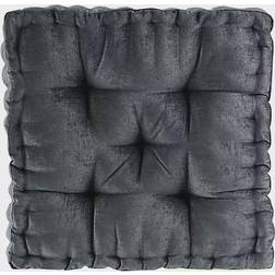 Intelligent Design Azza Poly Chenille Square Indoor Floor Pillow Complete Decoration Pillows Grey (50.8x50.8cm)