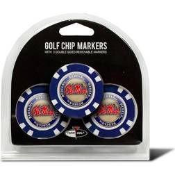 Team Golf Ole Miss Rebels Poker Chip Ball Marker 3-pack