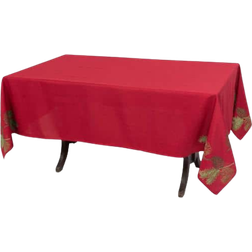 Xia Home Fashions Christmas Tablecloth Red (274.32x177.8)