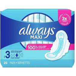 Always Maxi Extra Long Super Size 3 26-pack