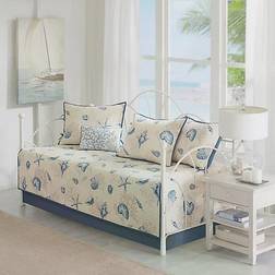 Madison Park Bayside Loose Sofa Cover Blue (200.66x99.06cm)