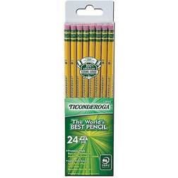 Ticonderoga DIX13924-FBA Wood-Cased HB Pencils 24-pack