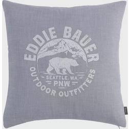 Eddie Bauer Bear Outdoor Outfitters Square Decorative Pillow Cover Cushion Cover Gray (50.8x50.8cm)