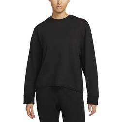 Nike Women's Yoga Luxe Fleece Crewneck Top Black/Iron