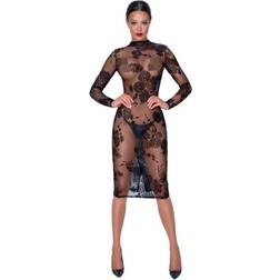 Noir Handmade Kleid Flockprint