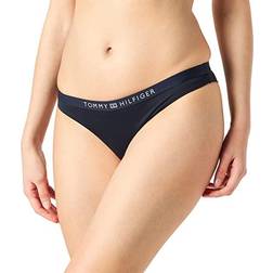 Tommy Hilfiger Logo Waistband Brazilian Bikini Bottoms - Desert Sky