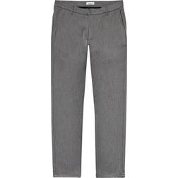 Woodbird Steffen Twill Pant - Light Grey