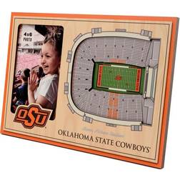 YouTheFan Oklahoma State Cowboys 3D Stadium Views Picture Frame