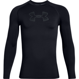 Under Armour Boy's Heatgear Long Sleeve Base Layer Top - Black (1343014-002)