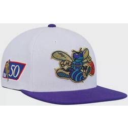 Mitchell & Ness Charlotte Hornets Hardwood Classics 50th Anniversary Snapback Hat Sr