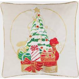Safavieh Junie Christmas Tree Complete Decoration Pillows Red, Beige (45.72x45.72cm)