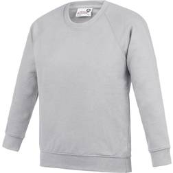 AWDis Kid's Academy Crew Neck Raglan School Sweatshirt 2-pack - Grey