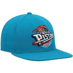 Mitchell & Ness Detroit Pistons Hardwood Classics Team Ground 2.0 Snapback Hat Men - Teal