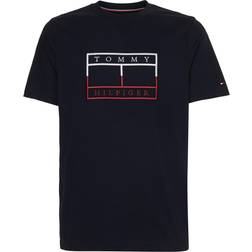 Tommy Hilfiger OUTLINE LINEAR FLAG TEE