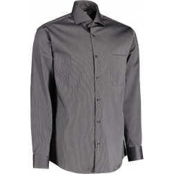 Seven Seas Fine Twill California Skjorta - Mörkgrå