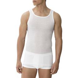 Zimmerli of Switzerland Ribbed Merceriserad Cotton Tank Top