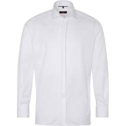 Eterna Langarm Modern Fit Cover Shirt - White