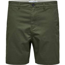 Selected Homme cotton blend slim chino shorts in