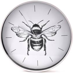 Hestia Monochrome Bumblebee Wall 30cm Wall Clock