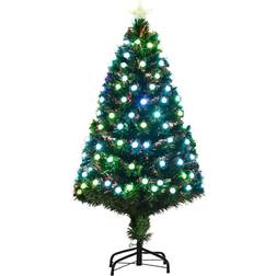 Homcom Prelit Artificial Green Christmas Tree 120cm