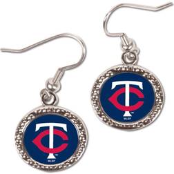 WinCraft Women's Minnesota Twins Round Dangle Earrings