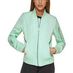 Levi's Women's Zip-Detail Bomber Jacket - Limewash