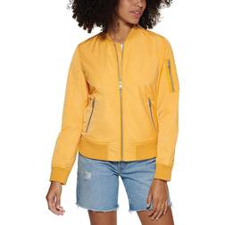 Levi's Women's Zip-Detail Bomber Jacket - Kumquat