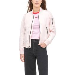 Levi's Women's Zip-Detail Bomber Jacket - Peach Blush