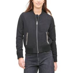 Levi's Women's Zip-Detail Bomber Jacket - Black