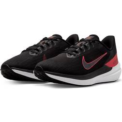 Nike Air Winflo 9 Men's Road Running Shoes - Black/Dark Smoke Grey Male