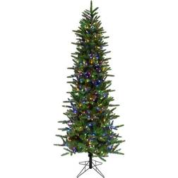 Fraser Hill Farm 6.5 ft. Carmel Pine Slim Artificial Tree, FFCP065-6GR Christmas Tree