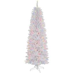 Puleo International 6.5' 250-Light Artificial Fir White Christmas Tree