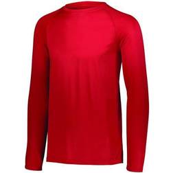 Augusta Sportswear Augusta Attain Polyester Long Sleeve T-Shirt-orange-3xl