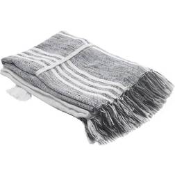 LR Home Textured Blankets White, Gray (152.4x127cm)