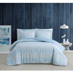 Brooklyn Loom Trevor Duvet Cover White, Blue (264.16x228.6cm)